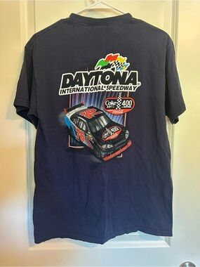 Vintage cotton Nascar Navy Daytona International Speedway Graphic Tee